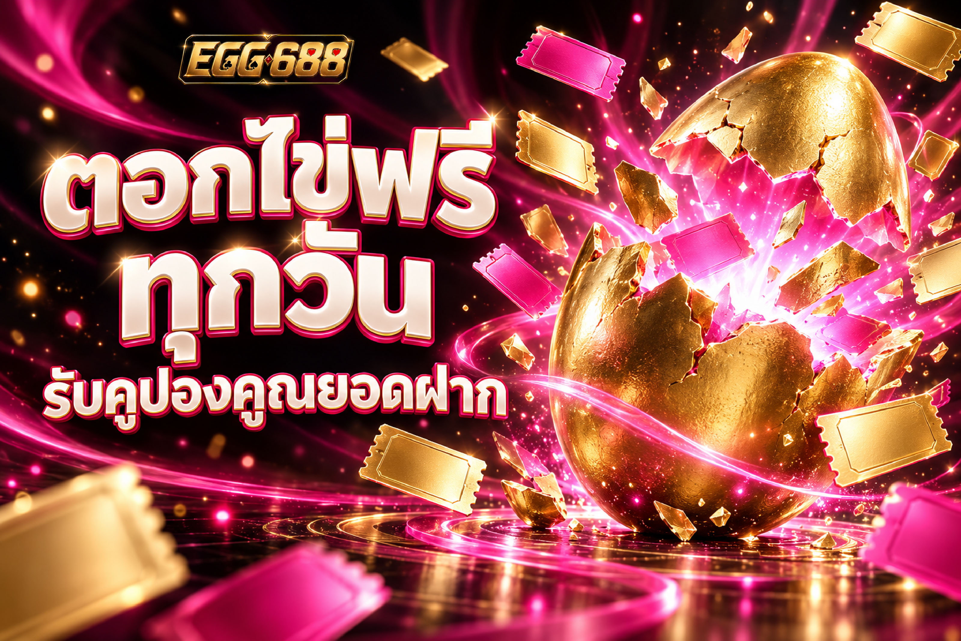 ตอกไข่ทุกวัน ได้คูปองทุกวัน